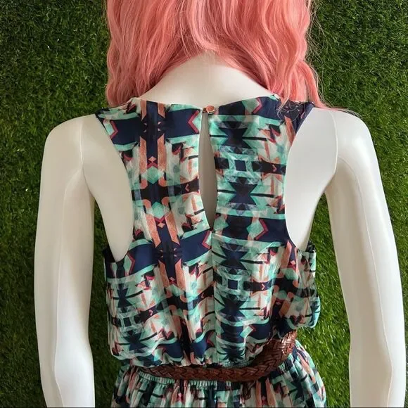 One Clothing Silky Tribal Racerback Maxi Dress - Picture 4 of 7